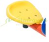 Garden seesaw colorful 200x67x70 cm, 360° rotatable scale swing