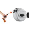 Automata locsolótömlő dob 30 m 12 mm átmérőjű tömlő fali konzolos slag 180°-ban elfordítható tartó