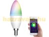 Smart lighting Smart Luminea Home Control WLAN RGB white and color bulb 5.59W E14 color changing lamp