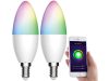 2 pcs Smart lighting Smart Luminea Home Control WLAN RGB white and colored bulb 5.59W E14 color changing lamp