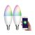 2 db Okos világítás Smart Luminea Home Control WLAN RGB fehér és színes izzó 5,59W E14 színváltós
