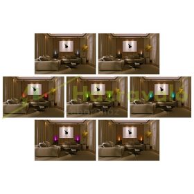 2 db Okos világítás Smart Luminea Home Control WLAN RGB fehér és színes izzó 5,59W E14 színváltós