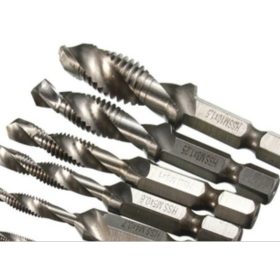   Gépi menetfúró készlet 6 részes M3 M4 M5 M6 M8 M10 Fúró és menetmetsző egyben