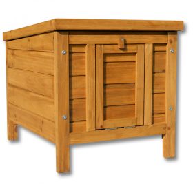   Macskaház, ház kis állatok számára, lucfából bitumen szigetelésű tetővel 