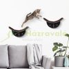 Wall-mounted cat bed wall-mounted cat bed brown 41x28x21 cm shelf with plush pillow 