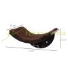 Wall-mounted cat bed wall-mounted cat bed brown 41x28x21 cm shelf with plush pillow 