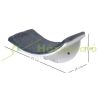 Wall-mounted cat bed wall-mounted cat bed 41x28x21 cm shelf with plush pillow white-grey