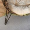 Pet bed cat bed Ø52x58 cm cat bed rattan basket with raised design brown