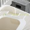 Cat litter tray cat toilet covered litter tray 43x54x41 cm tray with lid and shovel, accessible from the front and top