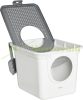 Cat litter tray cat toilet covered litter tray 44x55x39 cm portable litter tray with lid and shovel