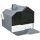 Cat litter tray cat toilet covered litter tray grey-white 1 filter, 1 litter scoop, removable cat toilet