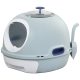 Cat litter tray cat toilet covered litter tray 47x55x44 cm portable litter tray with lid and shovel