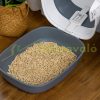 Cat litter tray cat toilet covered litter tray 52x41x38 cm with litter catcher, entrance with floor grate, removable lid