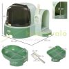 Cat litter tray cat toilet covered litter tray 52x60x42 cm 2 pull-out litter trays 