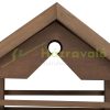 Bird feeder 120x62x55 cm standing pine wood bird feeder stand food holder garden decoration brown-green