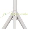 Bird feeder 120x62x55 cm standing pine wood bird feeder stand food holder garden decoration white