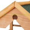 Bird feeder 120x62x55 cm standing pine wood bird feeder stand food holder garden decoration natural-green