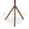 Bird feeder 135x68x55 cm standing pine wood bird feeder stand food holder garden decoration brown-green