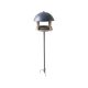 Bird feeder detachable birdhouse, with metal roof and wooden feeding surface Ø 33.5 cm