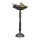 Bird feeder 40x18x20 cm standing antique cast iron bird bath stand bowl garden decoration black-silver