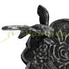 Bird feeder 40x18x20 cm standing antique cast iron bird bath stand bowl garden decoration black-silver