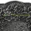 Bird feeder 40x18x20 cm standing antique cast iron bird bath stand bowl garden decoration black-silver