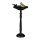 Bird feeder 40x18x20 cm standing antique cast iron bird bath stand bowl garden decoration black