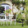Bird feeder 40x18x20 cm standing antique cast iron bird bath stand bowl garden decoration black