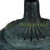 Bird feeder 40x18x20 cm standing antique cast iron bird bath stand bowl garden decoration green
