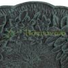 Bird feeder 40x18x20 cm standing antique cast iron bird bath stand bowl garden decoration green