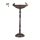 XXL Bird feeder 74.5x37.5x35 cm standing bird bath stand bowl garden decoration brown