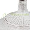 XXL Bird feeder 74.5x37.5x35 cm standing bird bath stand bowl garden decoration white