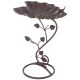 Bird feeder garden bird bath bowl outdoor lotus leaf shape garden decoration bronze