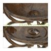 Wall-mounted birdbath 27x13x23 cm "Welcome" wall-mounted bird bath bowl garden decoration brown 