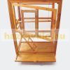 Wooden birdcage 174 cm high standing outdoor cage with roof