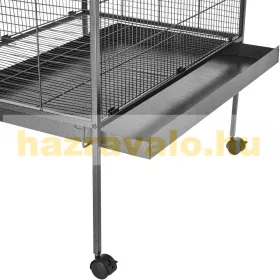   Madárkalitka 168 cm magas lábon álló kalitka csúcsos védőtetővel