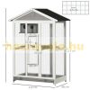 Birdcage wooden birdhouse 112x68x154 cm bird feeder