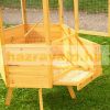 Birdcage wooden hexagonal birdhouse 98x98x195 cm with bitumen roof 