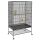 Birdcage 94x57x153 cm with perch, bird toys, removable bottom tray, gray birdhouse 