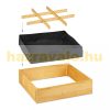 Raised wooden planter box 15x60x60 cm plant bed divided into 9 parts