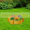 Raised wooden 18x70x70 cm hexagonal outdoor bed, planter box