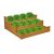 Magaságyás fa lépcsőzetes ültető láda 46x122x122 cm háromszintes ágyás