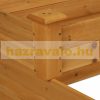 Raised bed wooden stepped planting box 46x122x122 cm three-level bed