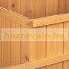 Raised wooden 61x81x81 cm staggered outdoor bed, multi-level planter box