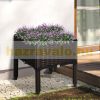 Polyrattan raised bed 40x40x44 cm outdoor planter, planter box