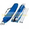 Elevated camping bed foldable camping/festival bed up to 150 kg load, blue