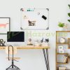Magnetic board 60x1.8x45 cm wall note board, with accessories, 4 markers 1 sponge, 10 magnets white