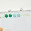 Magnetic board 60x1.8x45 cm wall note board, with accessories, 4 markers 1 sponge, 10 magnets white