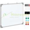 Magnetic board 60x1.8x45 cm wall note board, with accessories, 4 markers 1 sponge, 10 magnets white