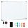 Magnetic board 90x1.8x60 cm wall note board, with accessories, 4 markers 1 sponge, 10 magnets white